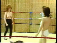 Topless Retro Milfs Wrestle